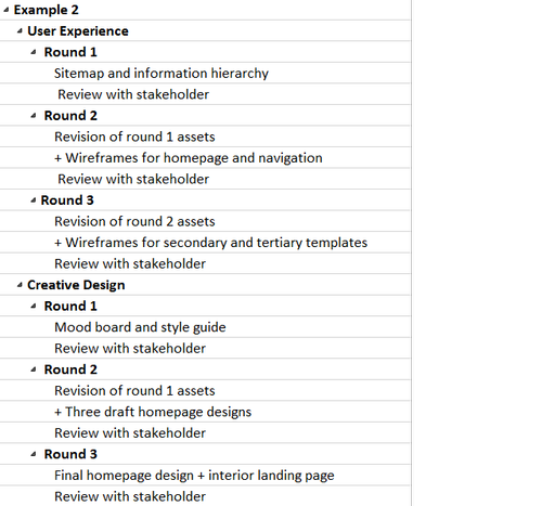 Software Task Breakout Example 2